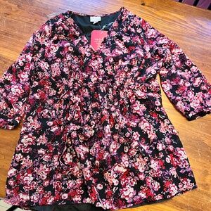 Isabel maternity floral maternity shirt